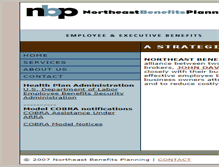 Tablet Screenshot of northeastbenefitsplanning.com